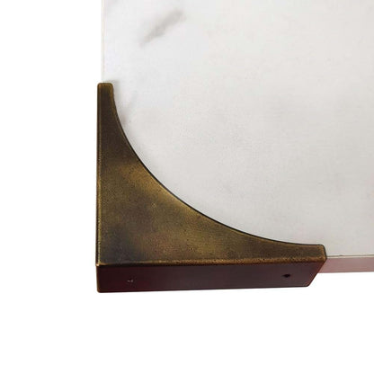 Hetyskluy Metal Corner Protector for Furniture, Bronze L-Shape, 4-Pack