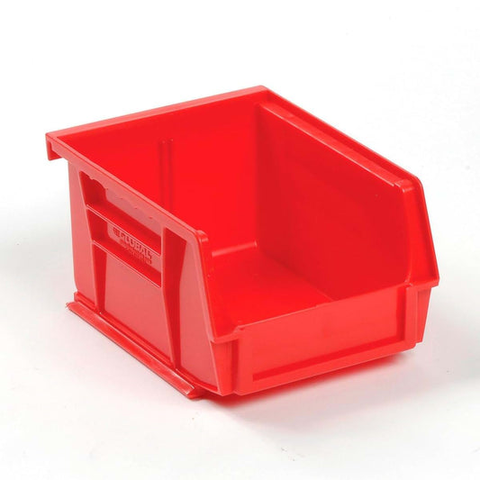 Global Industries Plastic Hang And Stack Bin Red