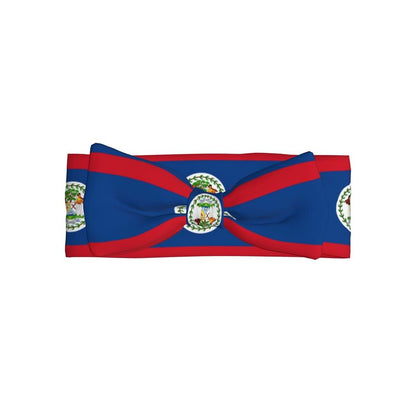 WXZYFP Belize Flag Baby Bow Headband For Newborns