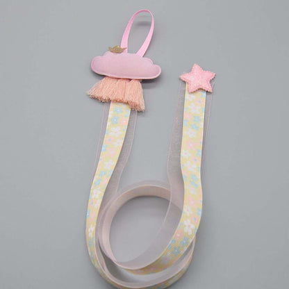 HYROOY Girls Baby Ribbon Hanging Hair Bow Headband Clip Tassels Holder Cloth