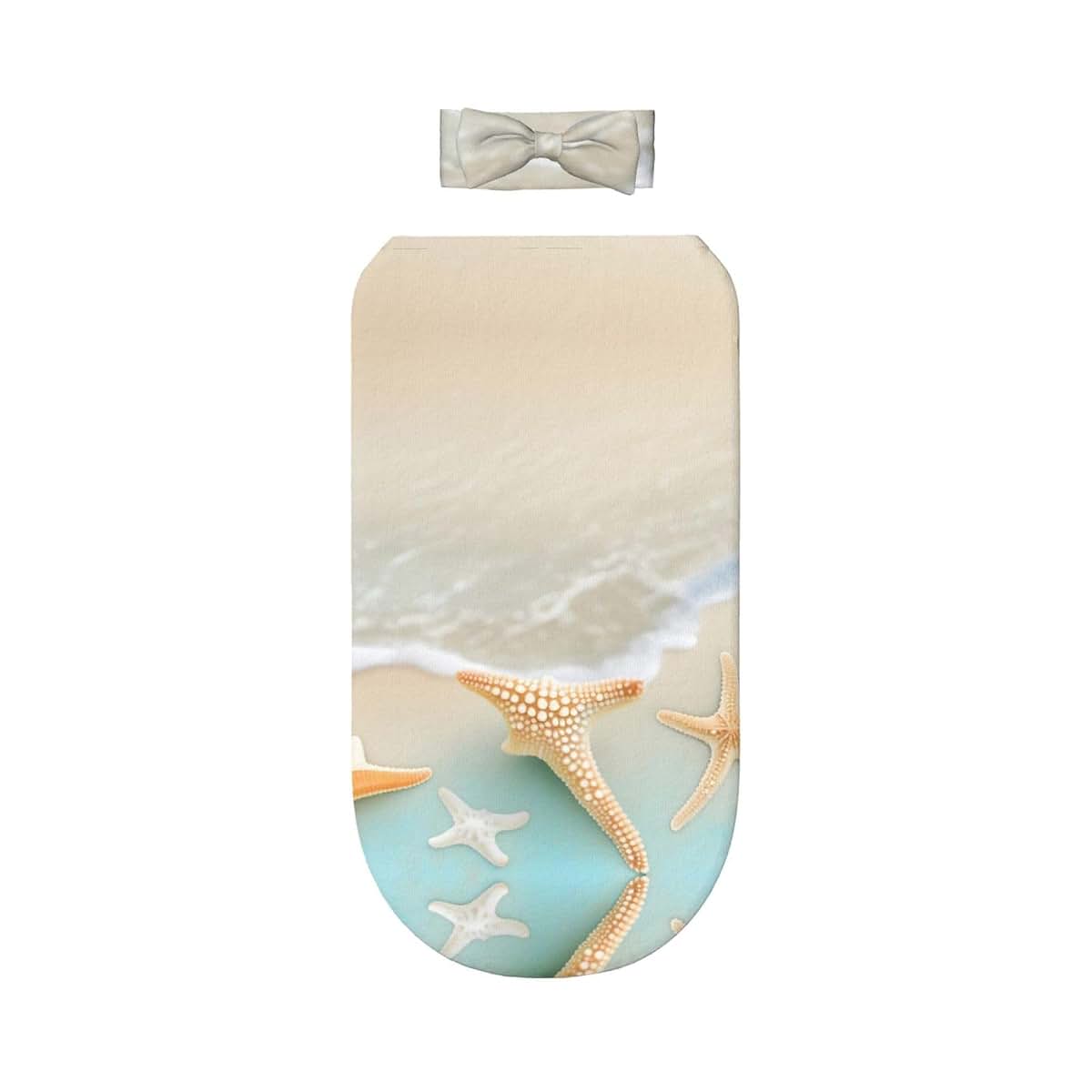 WXZYFP Beach Starfish Swaddle Bag And Headband Set