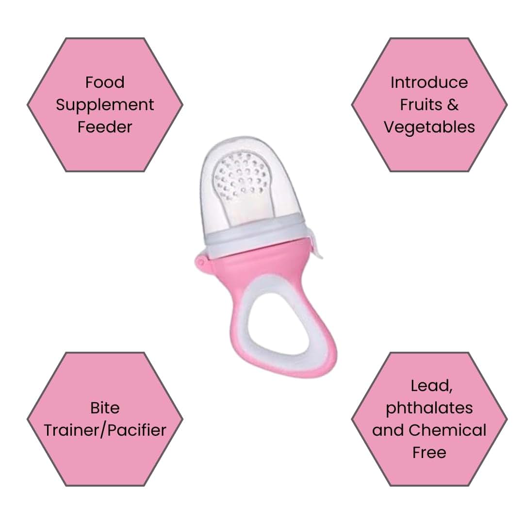 The Bouncing Bow 9-Piece Silicone Baby Fruit Feeder & Pacifier Set - Includes 2 Pacifiers, 1 Feeder Spoon, 6 (photo 3)