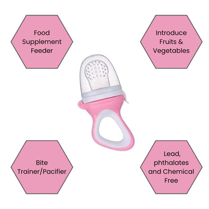 The Bouncing Bow 9-Piece Silicone Baby Fruit Feeder & Pacifier Set - Includes 2 Pacifiers, 1 Feeder Spoon, 6 (photo 3)