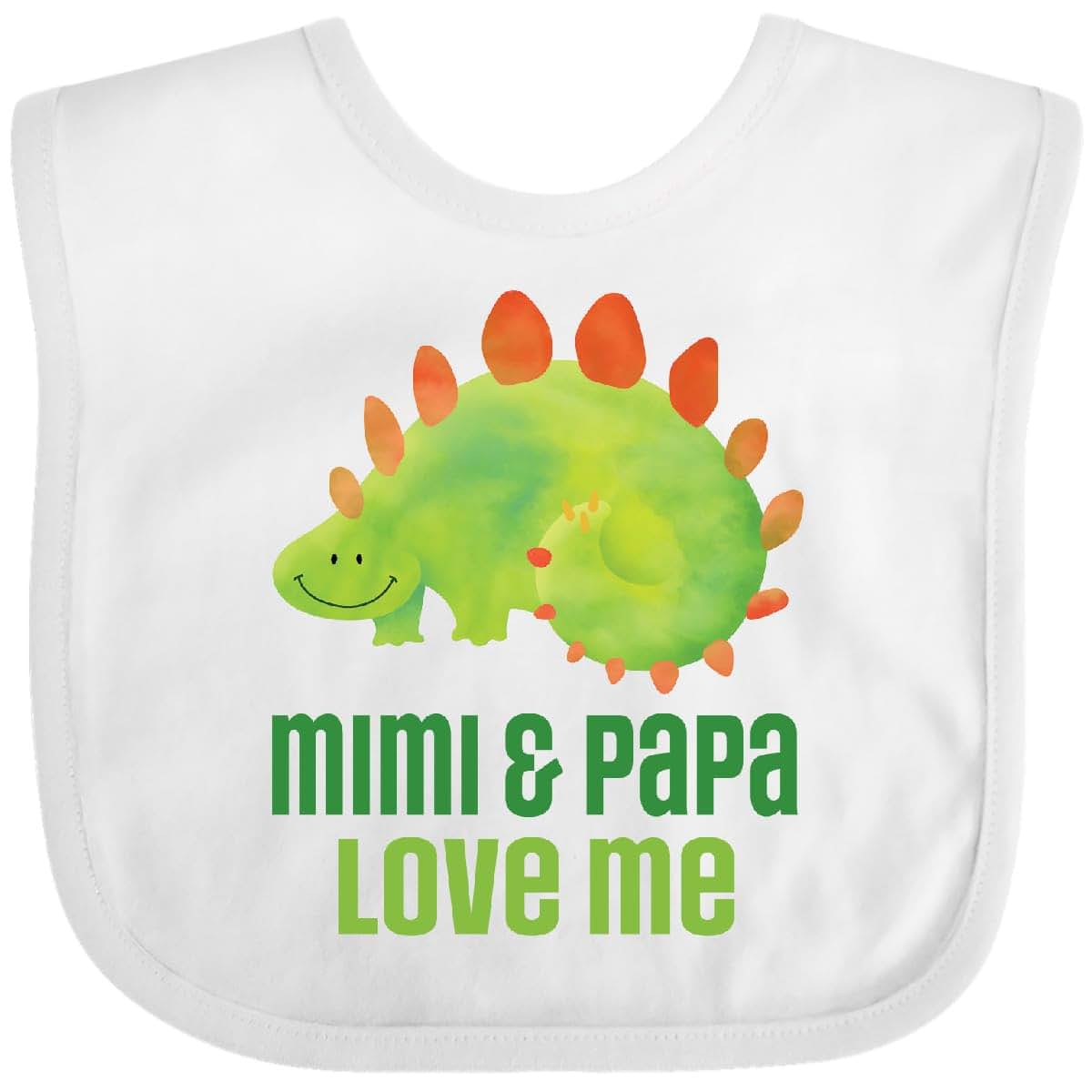 Inktastic Dinosaur Grandkids Bib for Baby