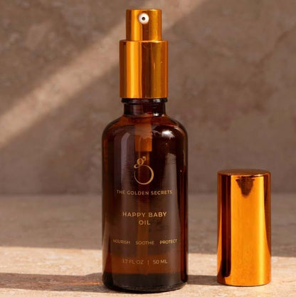 The Golden Secrets Happy Baby Oil | Organic Botanical Formula