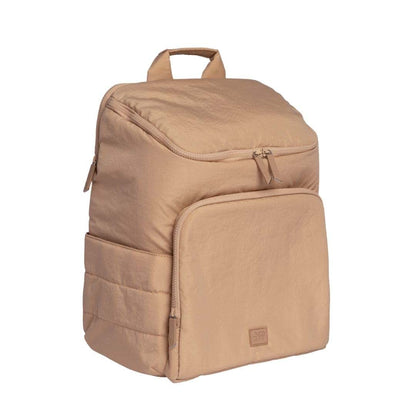 Freshly Picked Mini Zurich Diaper Bag Backpack, 12 Pockets, Nylon, Dune