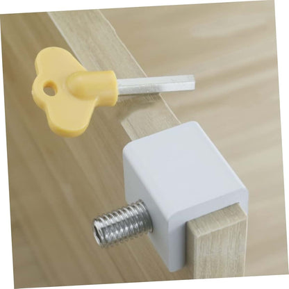 MERRYHAPY Window Safety Lock Buckle, 2 Pack, Aluminium Alloy