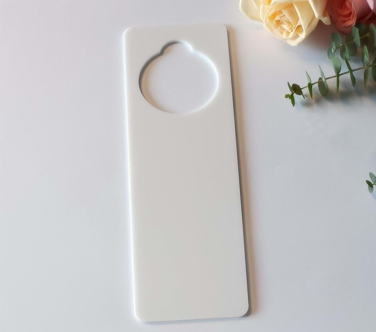 Blank Acrylic Door Hangers for DIY Craft Decoration