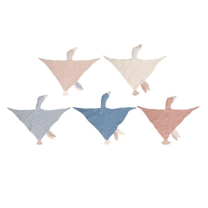 Miskall Blue Goose Security Blanket Cotton Cuddle Toy