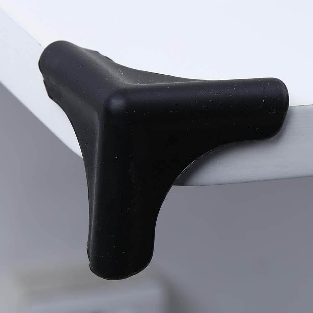 01 Safety Corner Guards, Removable Silicone 4PCS Edge Protectors, for Furniture(Range Hood Anti-Collision Angle-Black) (photo 4)
