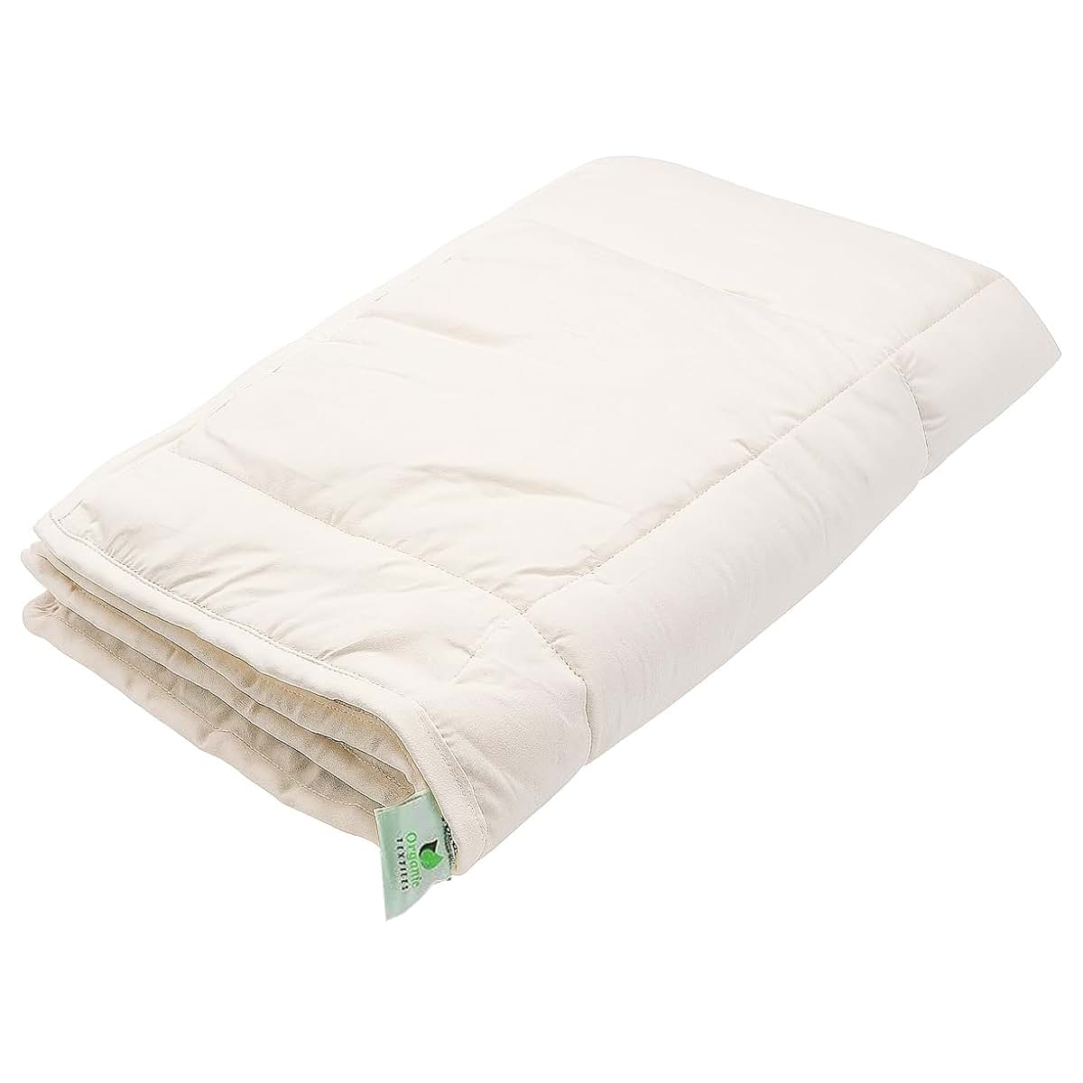 OrganicTextiles Australian Wool Crib Mattress Pad Portable