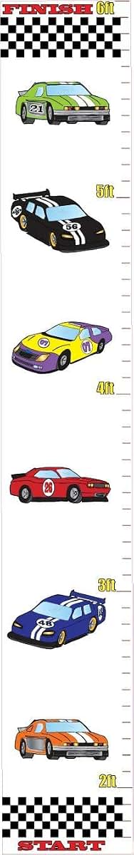 Presto Wall Decals Race Car Growth Chart Wall Art Stock Car Wall Decals Children's Decor