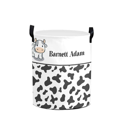 Joyestore Cute Cow Print Storage Bin And Laundry Basket