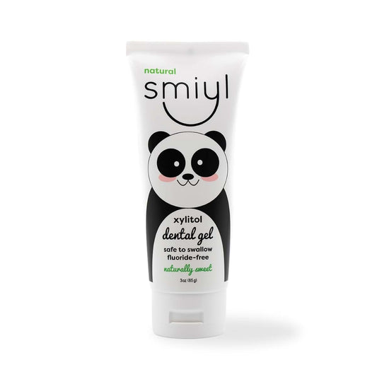 Smiyl Xylitol Dental Gel for Babies and Toddlers, All-Natural Fluoride-Free Toothpaste for Tooth & Dental Health, No
