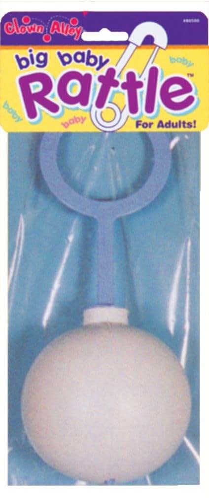 Costumes For All Occasions Baby Rattle Blue, Large Plastic Keepsake