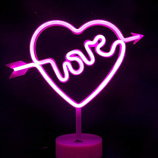 YUANYUYING Neon Table Lamp Heart 3D Night Light