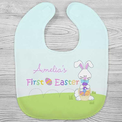 Personalization Universe Baby's First Easter Personalized Baby Bib (photo 2)