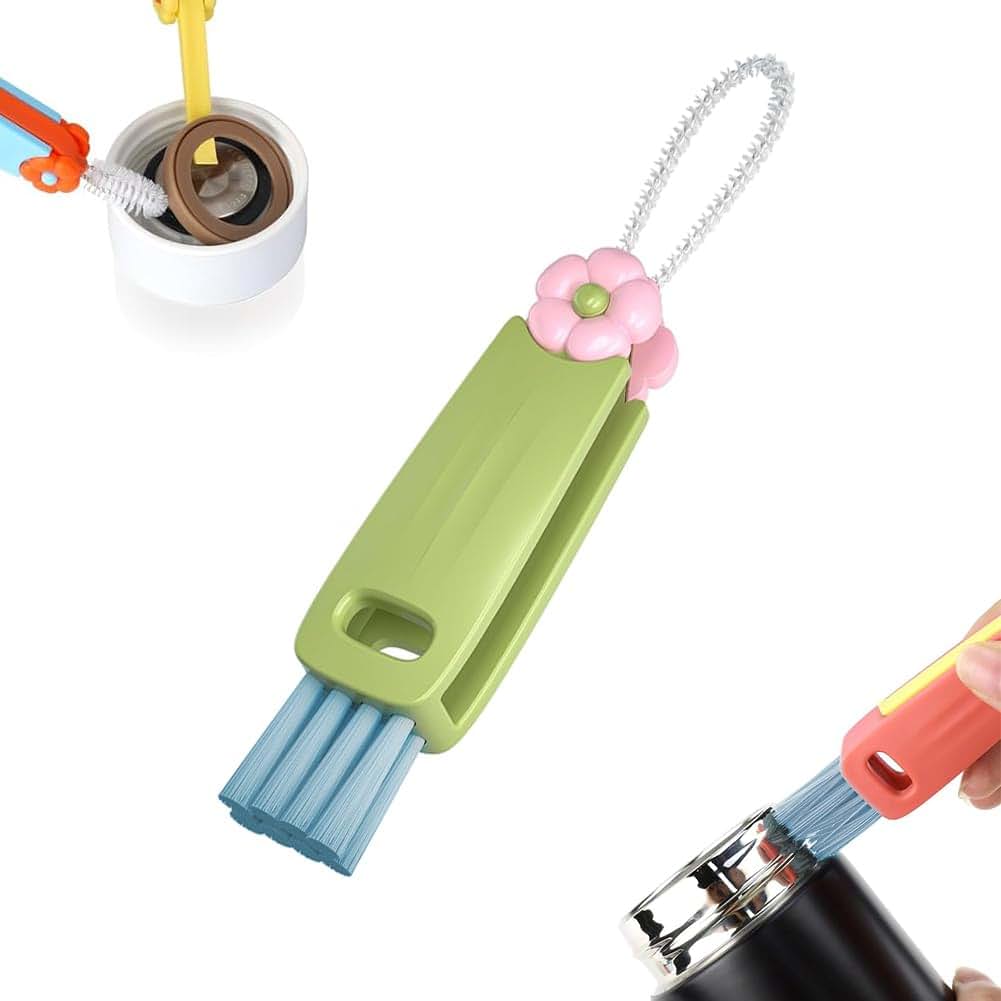 3-in-1 Cup Lid Gap Cleaning Brush Set for Bottles and Appliances