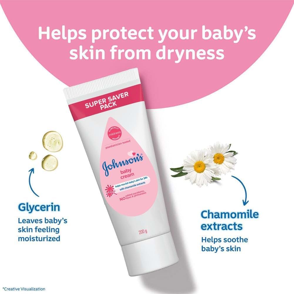 Fountina John&Son Baby Cream, 200g Moisturizing Lotion, 4-Pack (photo 4)