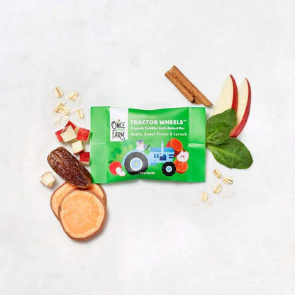 Once Upon a Farm Organic Tractor Wheels Snack Bars Variety Pack