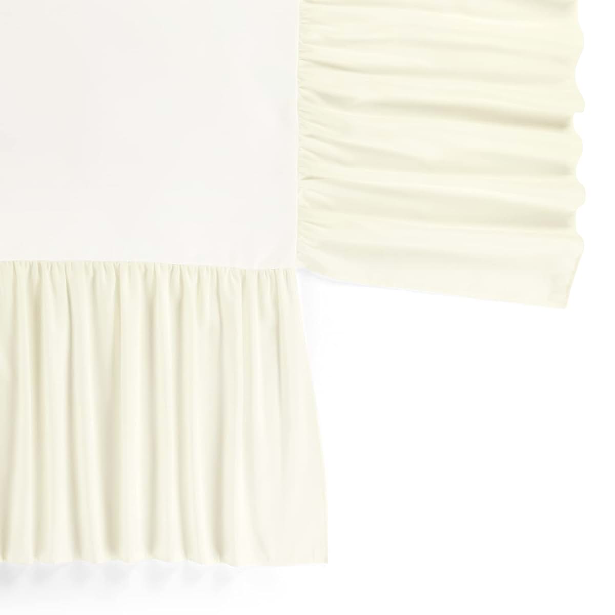 Lush Decor Ruffle Crib Skirt, 16" Drop, Ivory (photo 3)