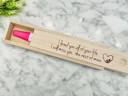 Baby Loss Keepsake Box, Engraved Wooden Memorial Box