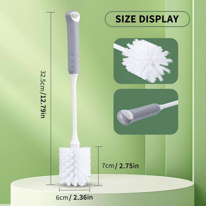 SIDDIKE Long Handle Bottle Cleaning Brush With Soft Nylon Bristles (photo 3)