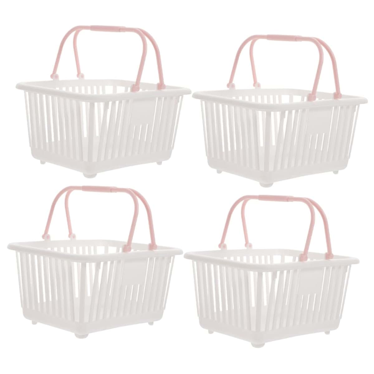 Coophya 4-Piece Mini Plastic Storage Basket Set for Office and Home