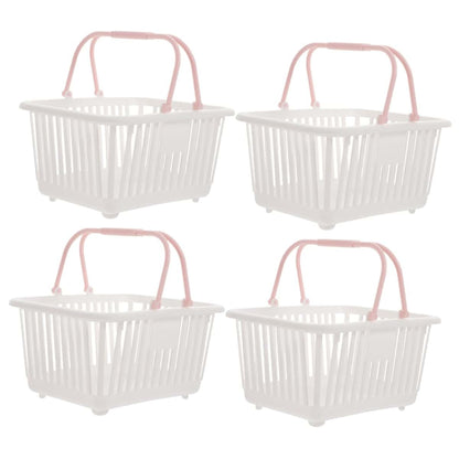 Coophya 4-Piece Mini Plastic Storage Basket Set for Office and Home