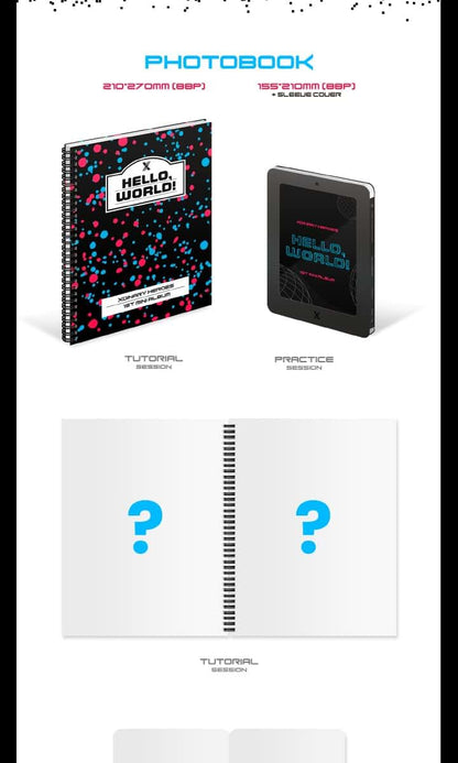 DREAMUS Xdinary Heroes Hello, World! 1st Mini Album TUTORIAL SESSION Version CD+88p PhotoBook+1p PhotoCard+1p Folding