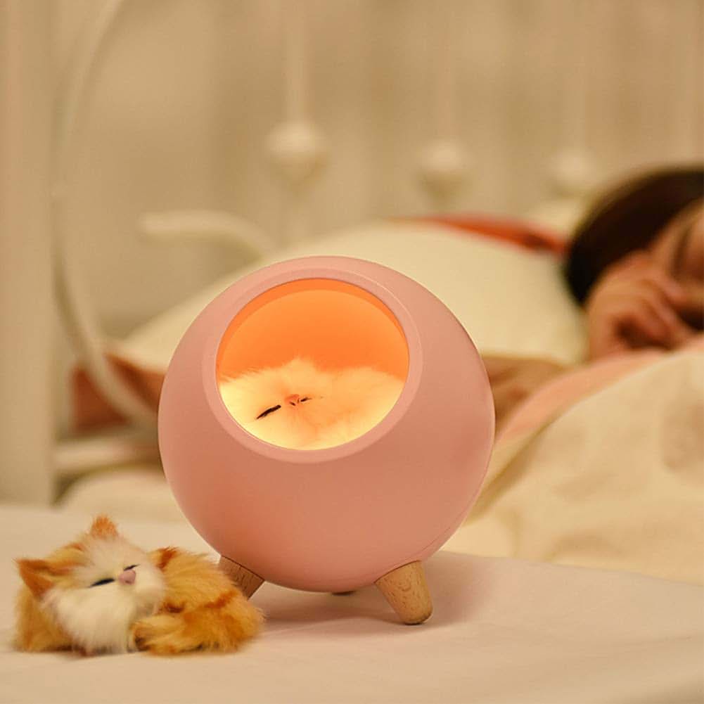 DesirePath Kids Cat Night Light With Stepless Dimming (photo 2)