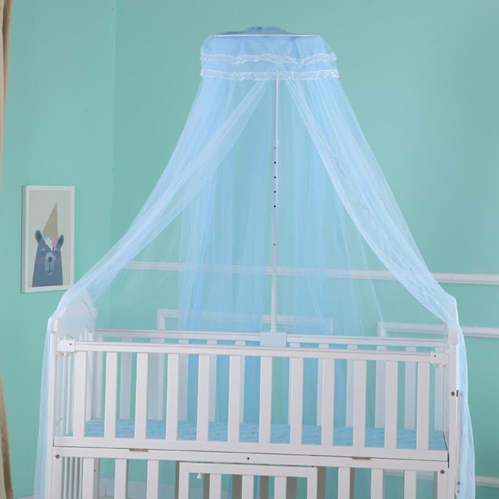 BabyOneStop Baby Crib Mosquito Net Breathable Polyester Mesh Dome Canopy 6.5ft