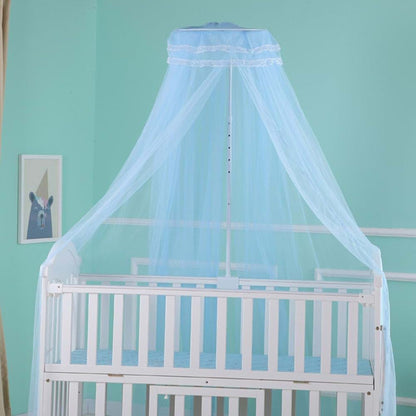 BabyOneStop Baby Crib Mosquito Net Breathable Polyester Mesh Dome Canopy 6.5ft