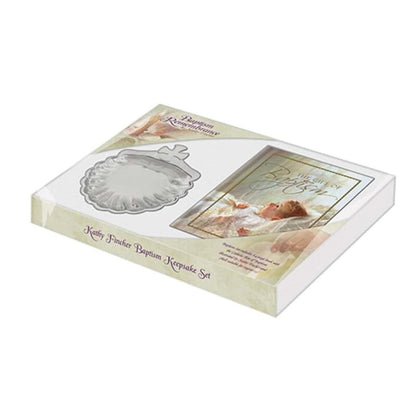 Christian Brands Catholic Baptism Gift Set With Prayer Book And Shell (photo 4)