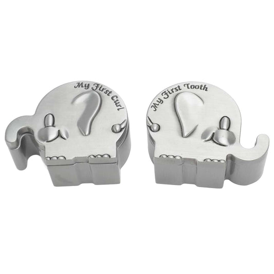 Sorandy Baby Teeth Keepsake Box, First Tooth and Elephant Shape Keepsake Box, Kids Teeth Fairy Organizer Containter