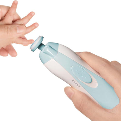 DEREWOP 6 in 1Electric Baby Nail Clippers Set with Travel Case- Safe Baby Nail File trimmer for Newborn or Toddler Toes