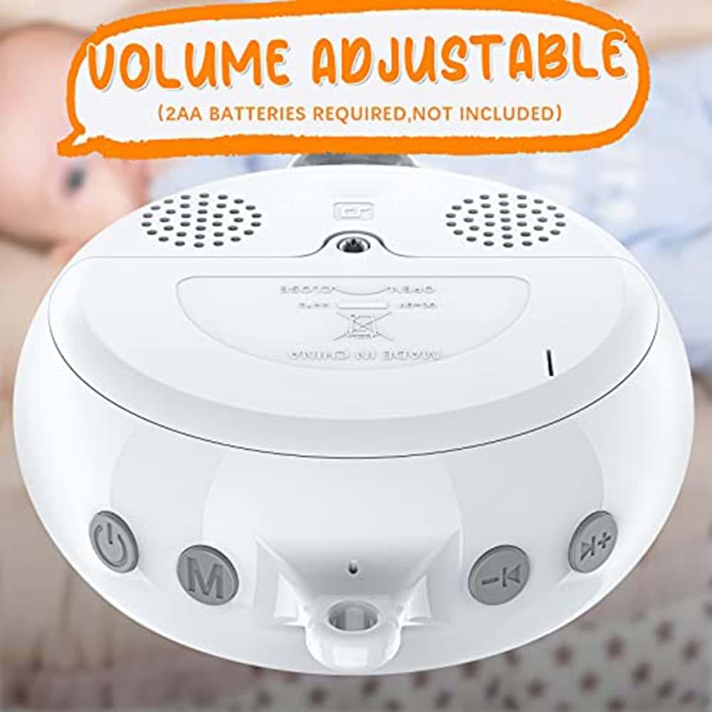 Crib Mobile Music Box with Volume Adjustment and Lullabies