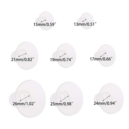 Qsvbeeqj Silicone Breast Pump Flange Insert for Shield Nipple Tunnel Sizing (photo 4)