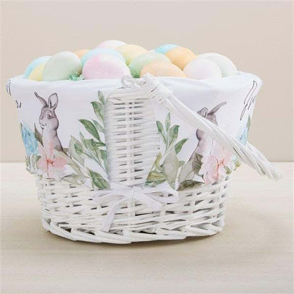 Personalization Universe Custom Floral Bunny Easter Basket (photo 3)