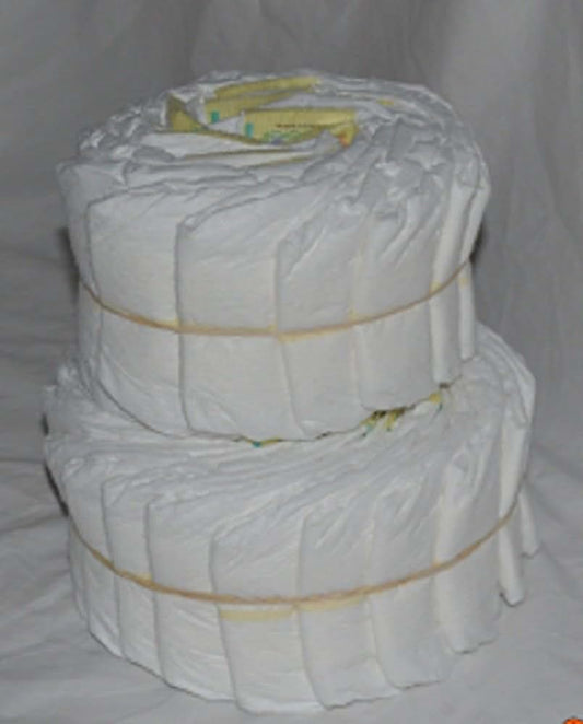 CSM Diaper Cake Decorate It Yourself 2 Tier Plain Diaper Cake 32 Diapers
