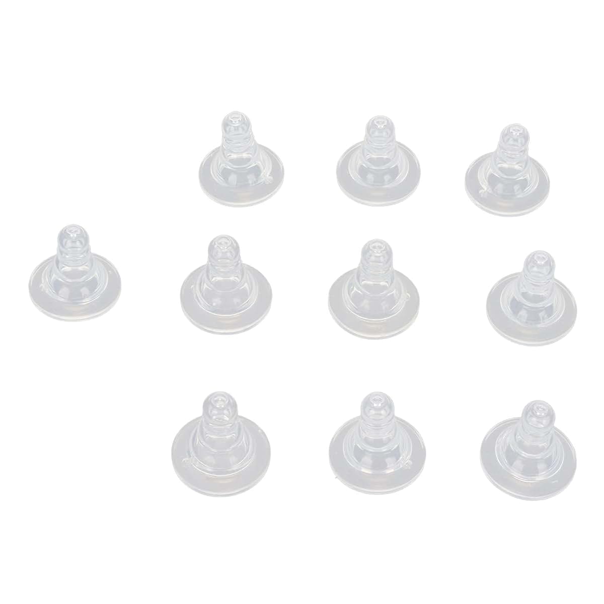 10 Pack Silicone Livestock Nursing Nipples for Lambs, Goats, Sheep, and Cattle