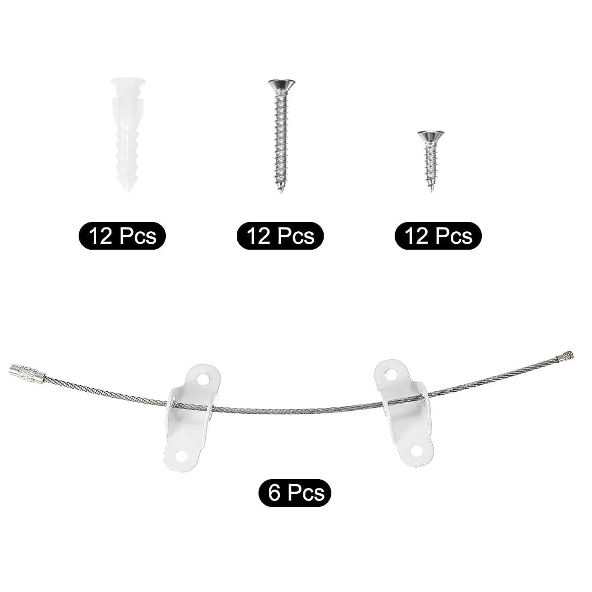Meccanixity Furniture Anchors - Stainless Steel Wall Securing Straps