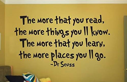 Nick Nacks Dr Seuss Quote Vinyl Wall Decal In Matte White (photo 2)