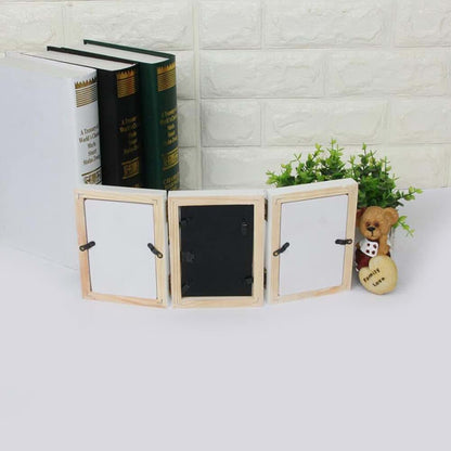 BabyOneStop Baby Hand and Footprint Kit Wooden Picture Frame for Newborns Nursery Decor