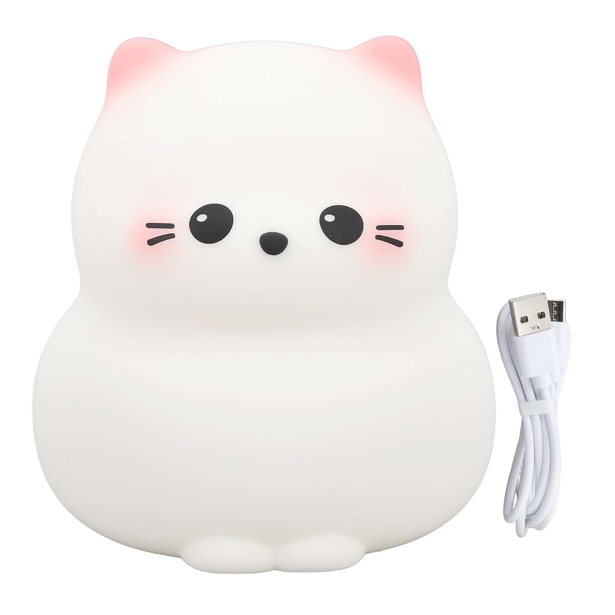 TOPINCN Cat Night Light with Silicone Tap Control