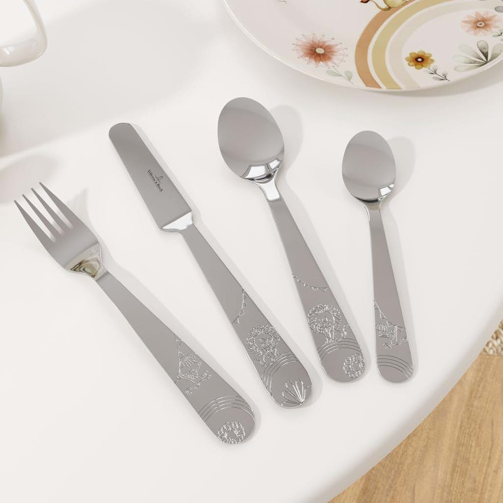 Villeroy & Boch Boho Kids Roar Like a Lion Children's Cutlery Set, 4-Piece Stainless Steel