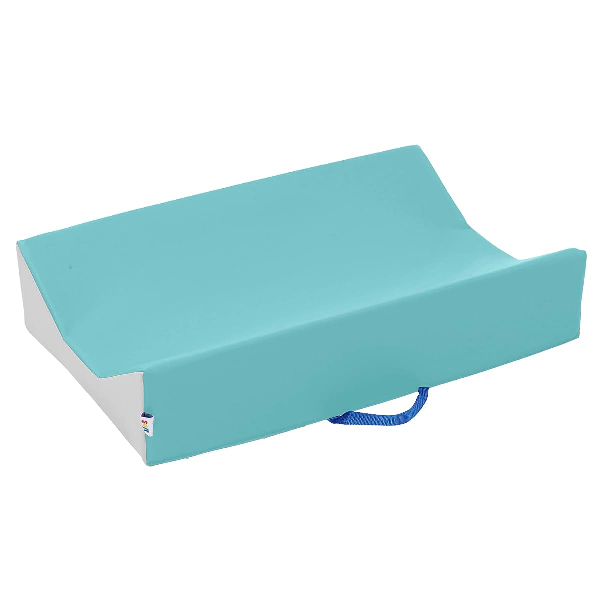 ECR4Kids Contoured Baby Changing Pad with Carry Handle, Seafoam/Light Grey