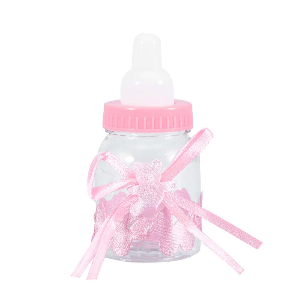 Hapivida Feeding Bottle Candy Box, Pink Decorative Container