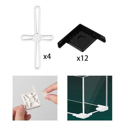 Leefasy Aquarium Edge Protector Set, Black Corner Guards (photo 4)