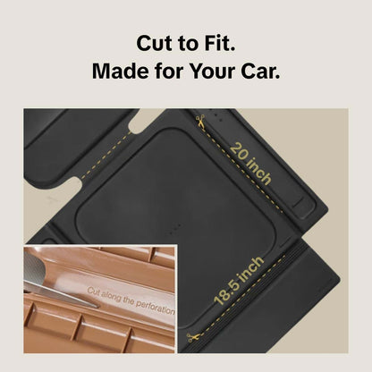 Silicone Waterproof Car Seat Protector for Vehicle Seats - Brown